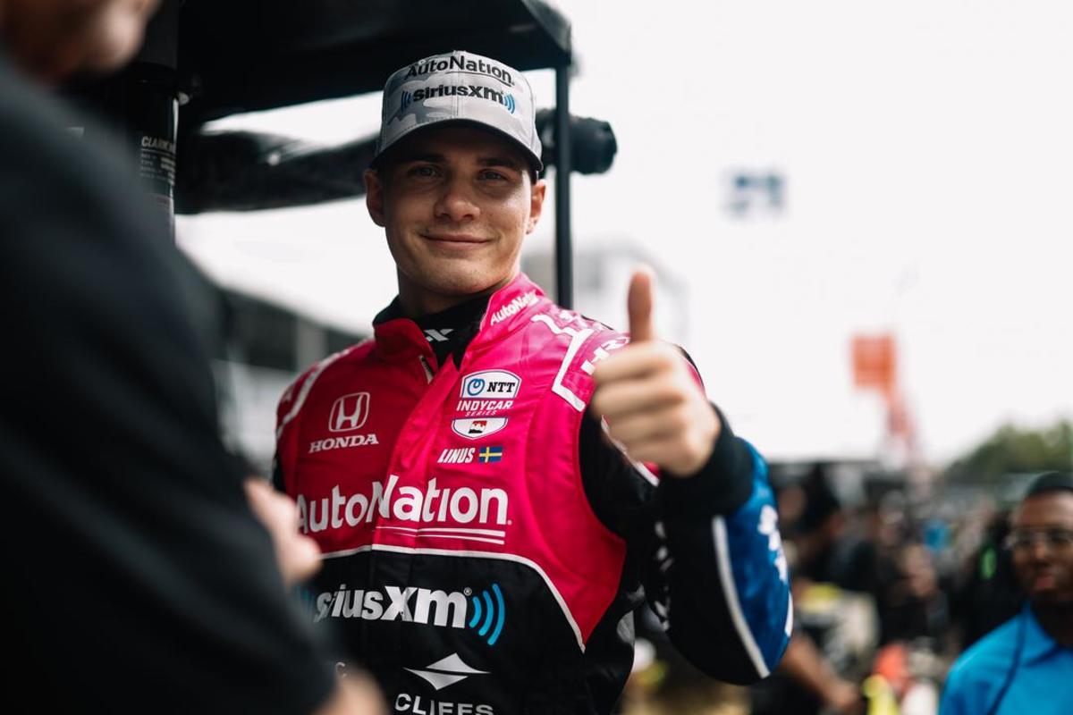 Linus Lundqvist. Photo courtesy IndyCar/Joe Skibinski